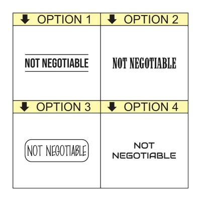 NOT NEGOTIABLE Self-Inking Office Stamp – rPET 842