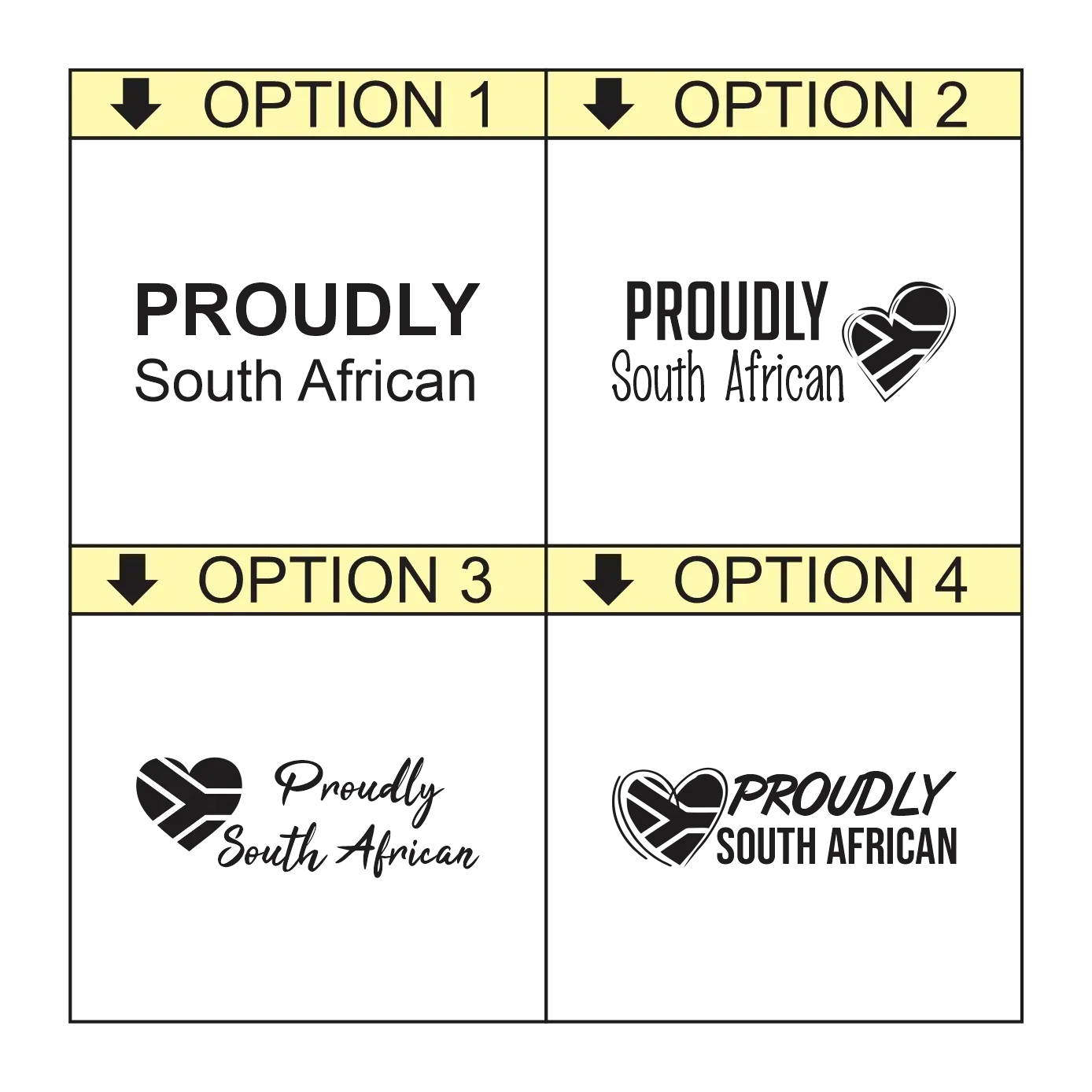 PROUDLY SOUTH AFRICAN Self-Inking Stamp – rPET 842
