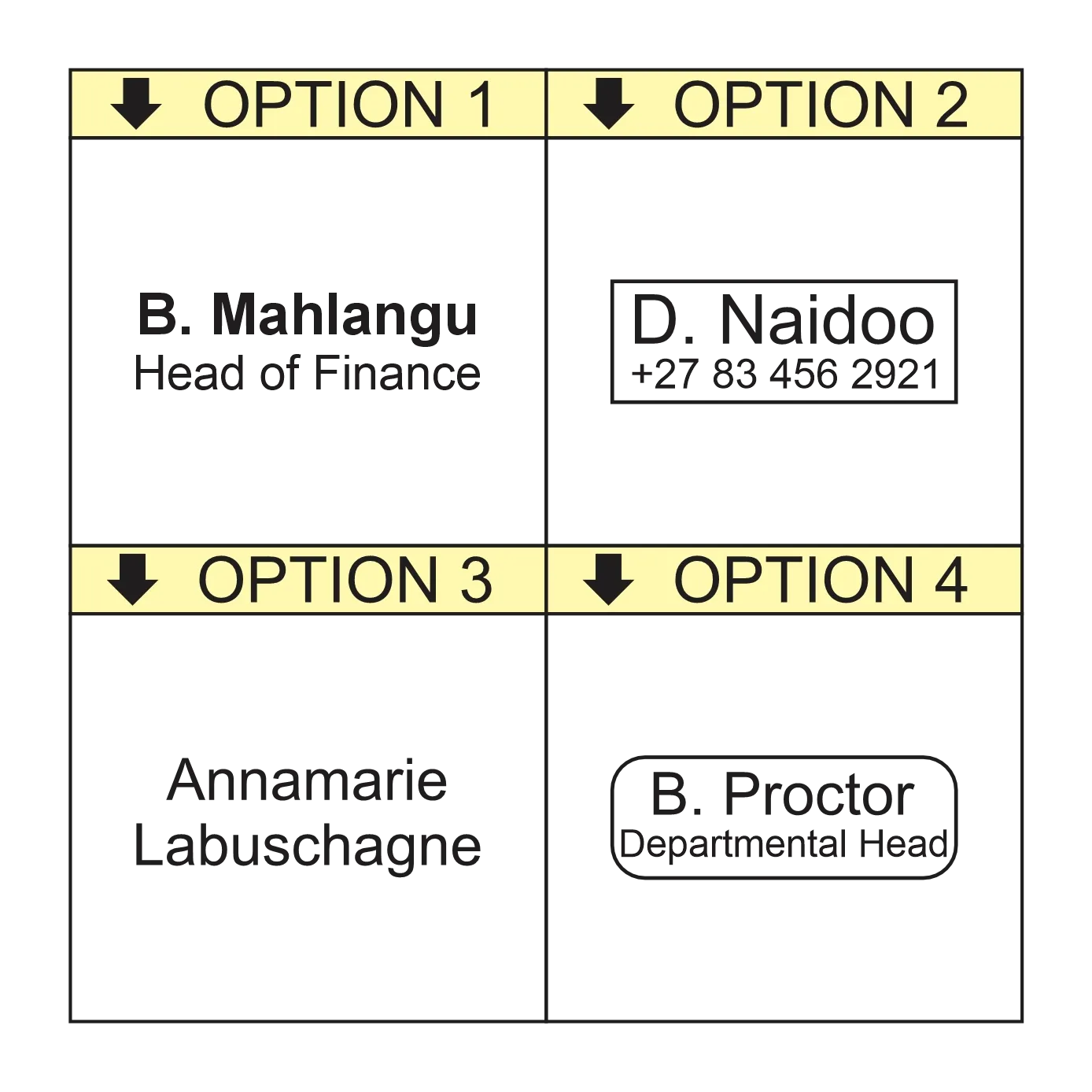 Personalised Name Self-Inking Stamp – rPET 842