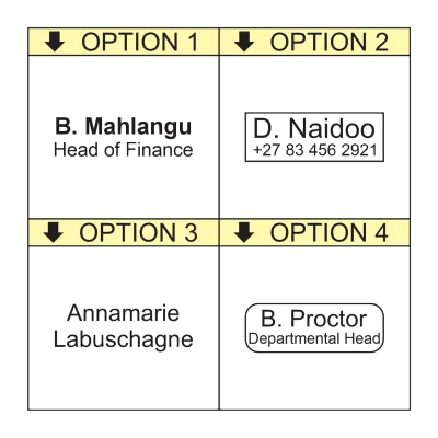 Personalised Name Self-Inking Stamp – rPET 842