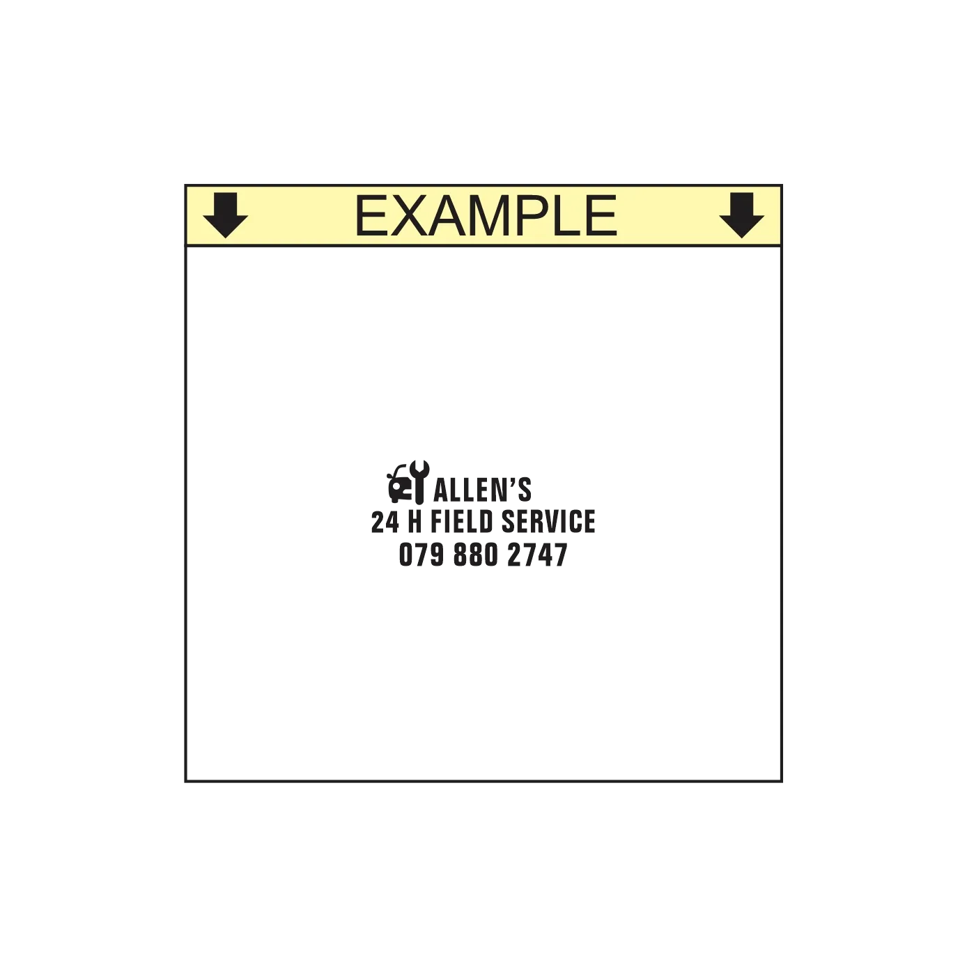 Business Information Self-Inking Stamp – rPET 842