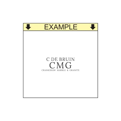 Business Information Self-Inking Stamp – rPET 842