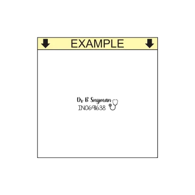 Doctor Name Self-Inking Stamp– rPET 842