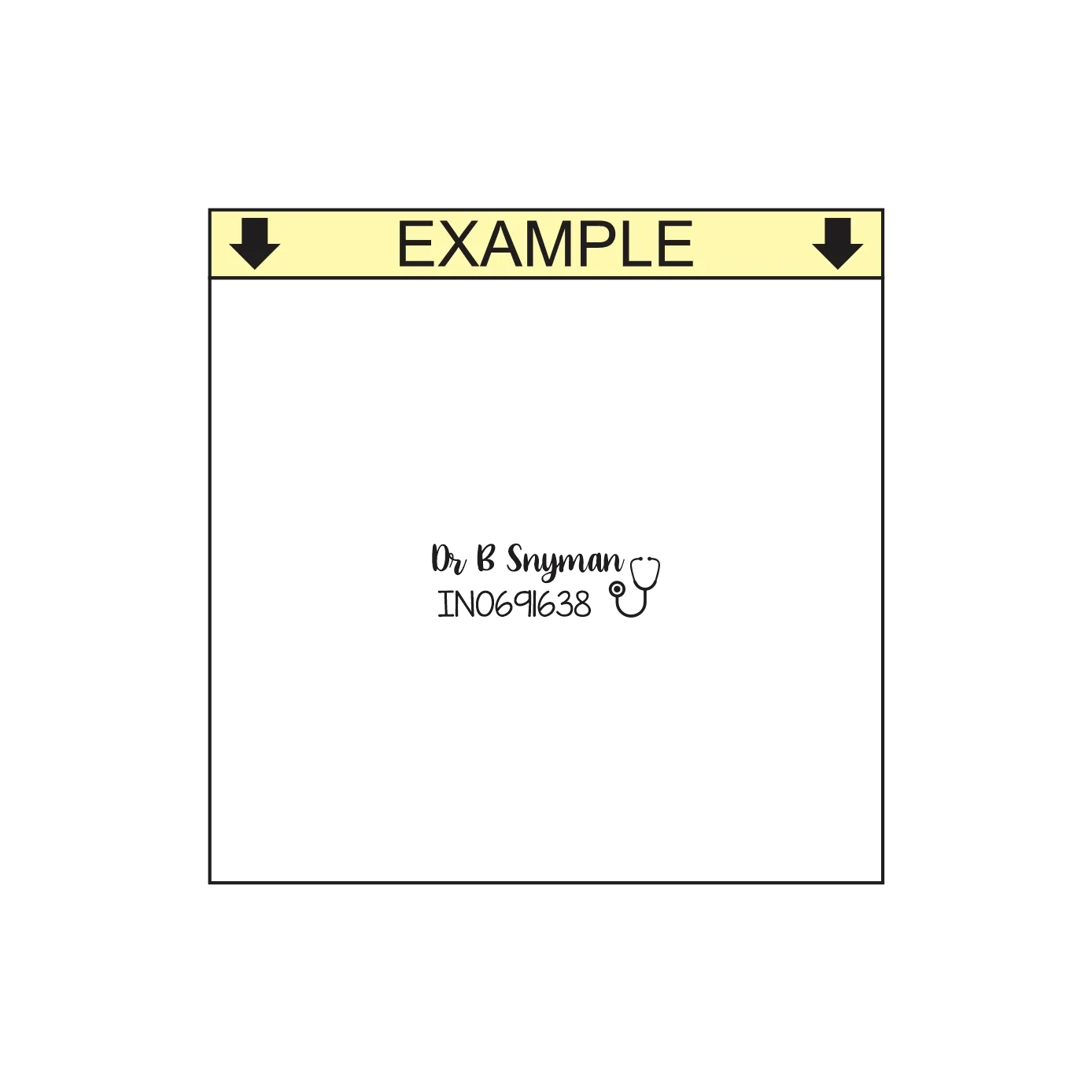 Doctor Name Self-Inking Stamp – Handy Stamp S-722N