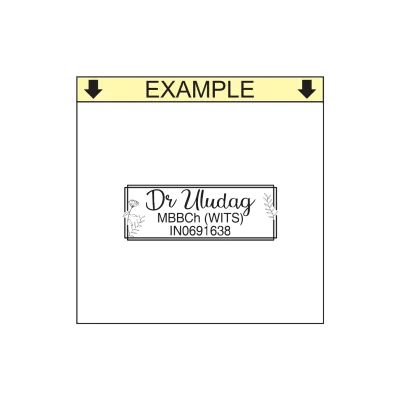 Doctor Name Self-Inking Stamp – Shiny S-723N