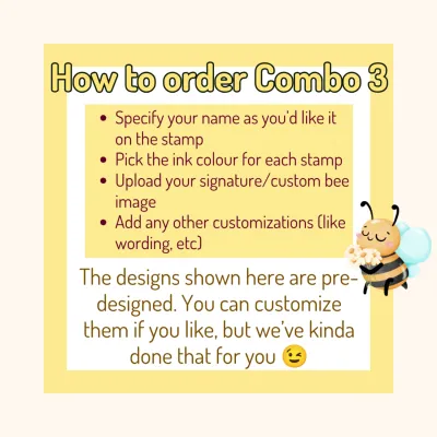 Busy Bee Classroom Stamp Combo 3 – 8 Self-Inking Teacher Stamps
