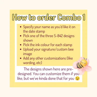 Busy Bee Classroom Stamp Combo 1 – 2 Self-Inking Teacher Stamps
