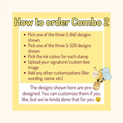 Busy Bee Classroom Stamp Combo 2 – 2 Self-Inking Teacher Stamps
