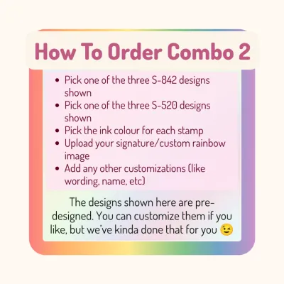 Rainbow Classroom Stamp Combo 2 – 2 Self-Inking Teacher Stamps