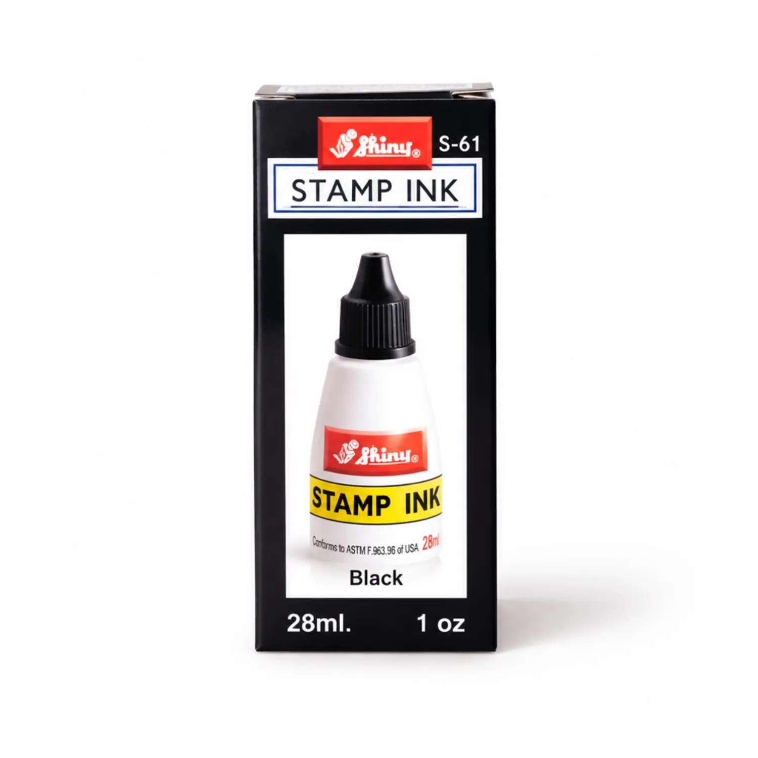 Rubber Stamp Endorsing Ink – Black – S-61 (28ml)