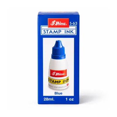 Rubber Stamp Endorsing Ink – Blue – S-63 (28ml)