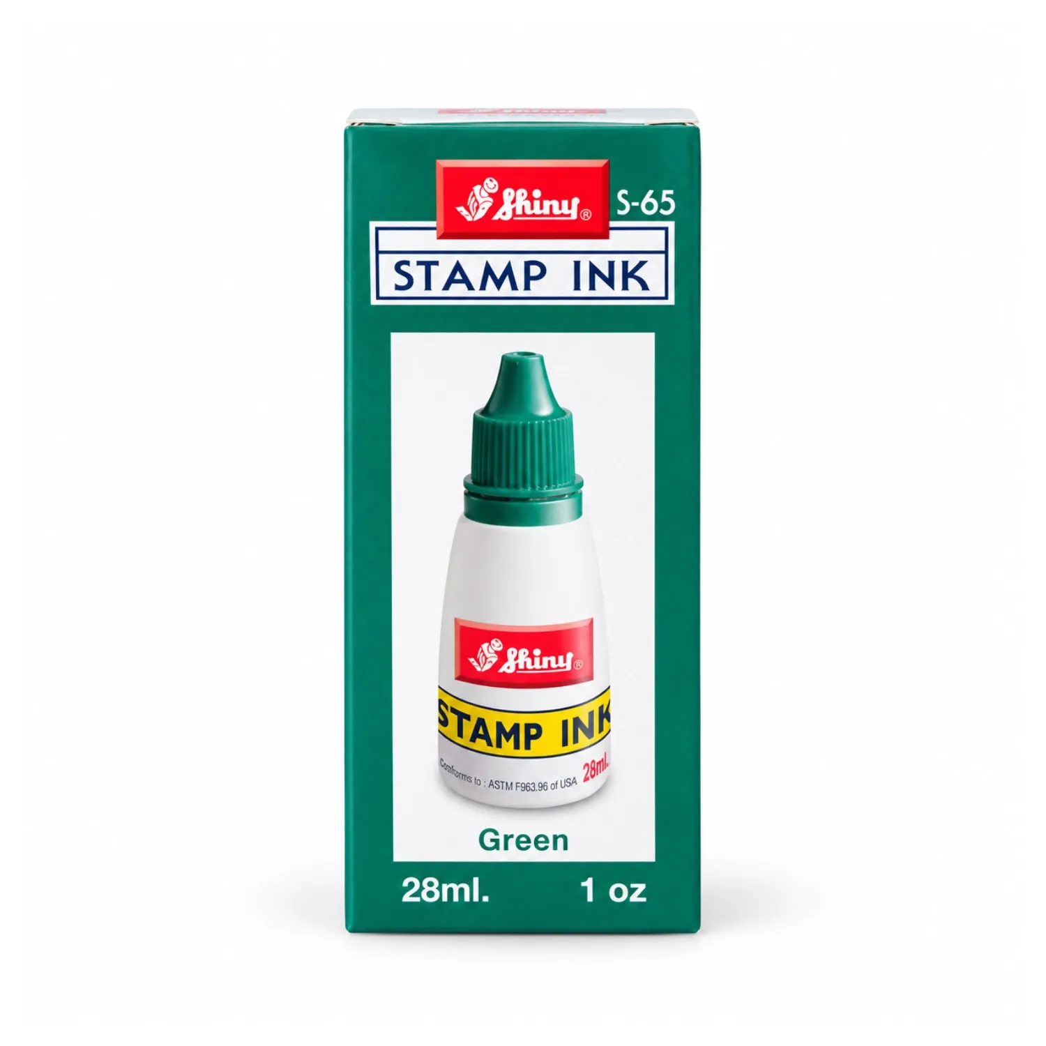 Rubber Stamp Endorsing Ink – Green – S-63 (28ml)