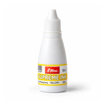 Rubber Stamp Endorsing Ink – Yellow – SR-3 (28ml)