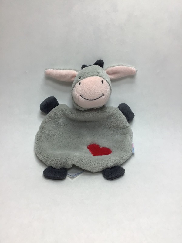 Esel Babywelt Schnuffeltuch mit Herz 25cm ( beliebt )