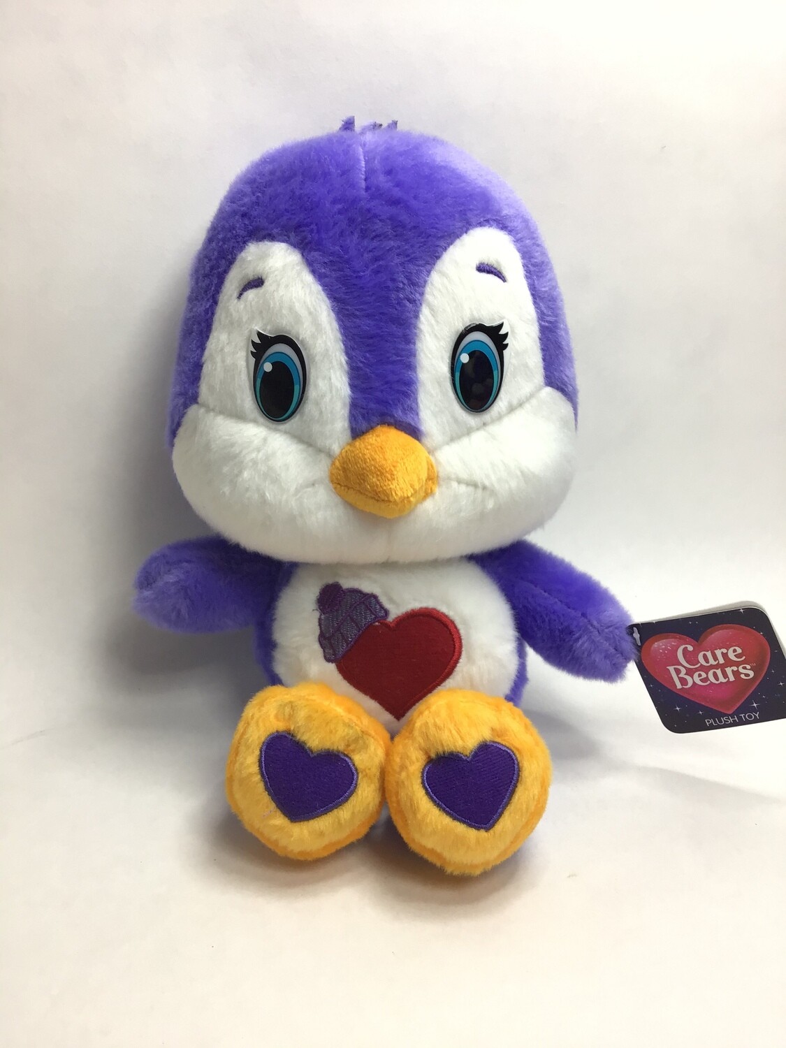Glücksbär Care Bears Violett Watschel-Paddelherz Pinguin stehend 32cm Neuware mit Etikett