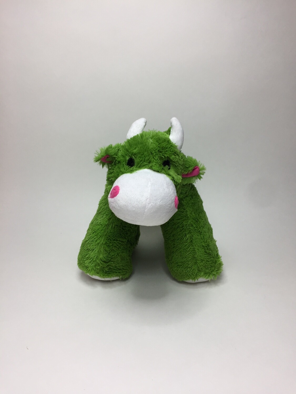 Kuh Grüner Knuffel Stier stehend 26cm selten