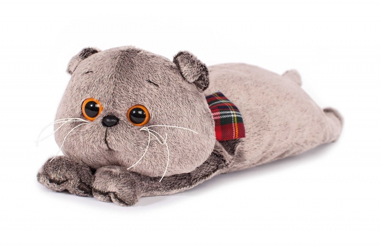 Katze Basik als cooles Kissen liegend 56cm Luxus