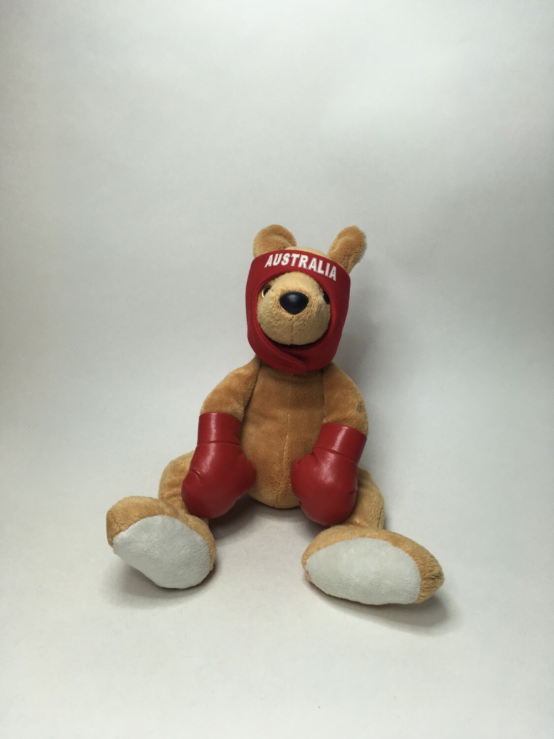 Känguru mit Boxhandschuhen stehend 40cm selten