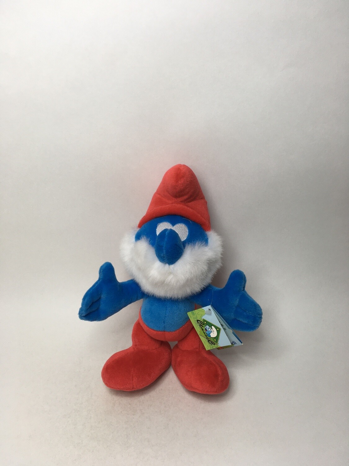 Die Schlümpfe Papa Schlumpf Trudi stehend 30cm Neuwertig mit Etikett