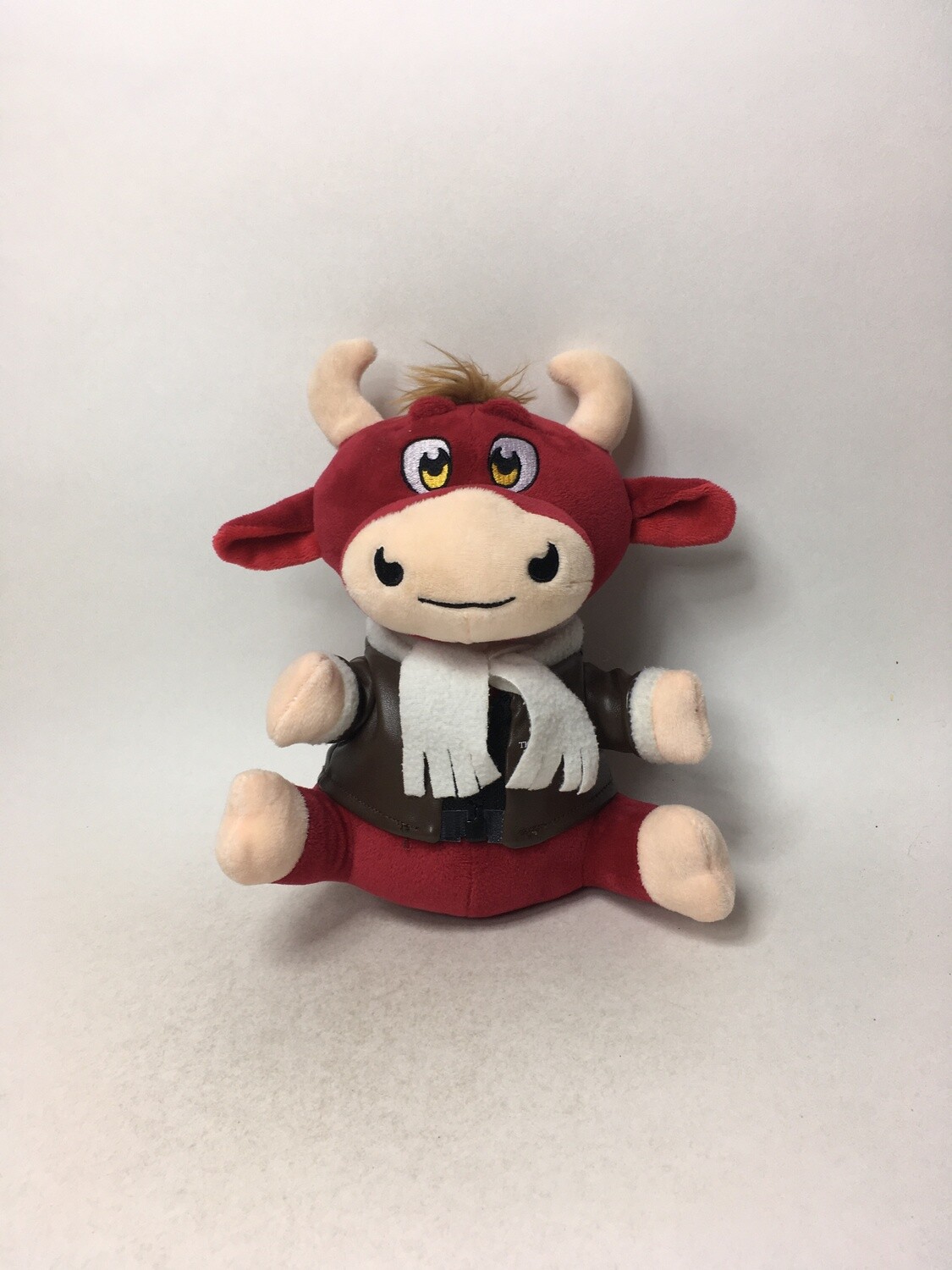 Kuh Red Bull sitzend 23cm selten