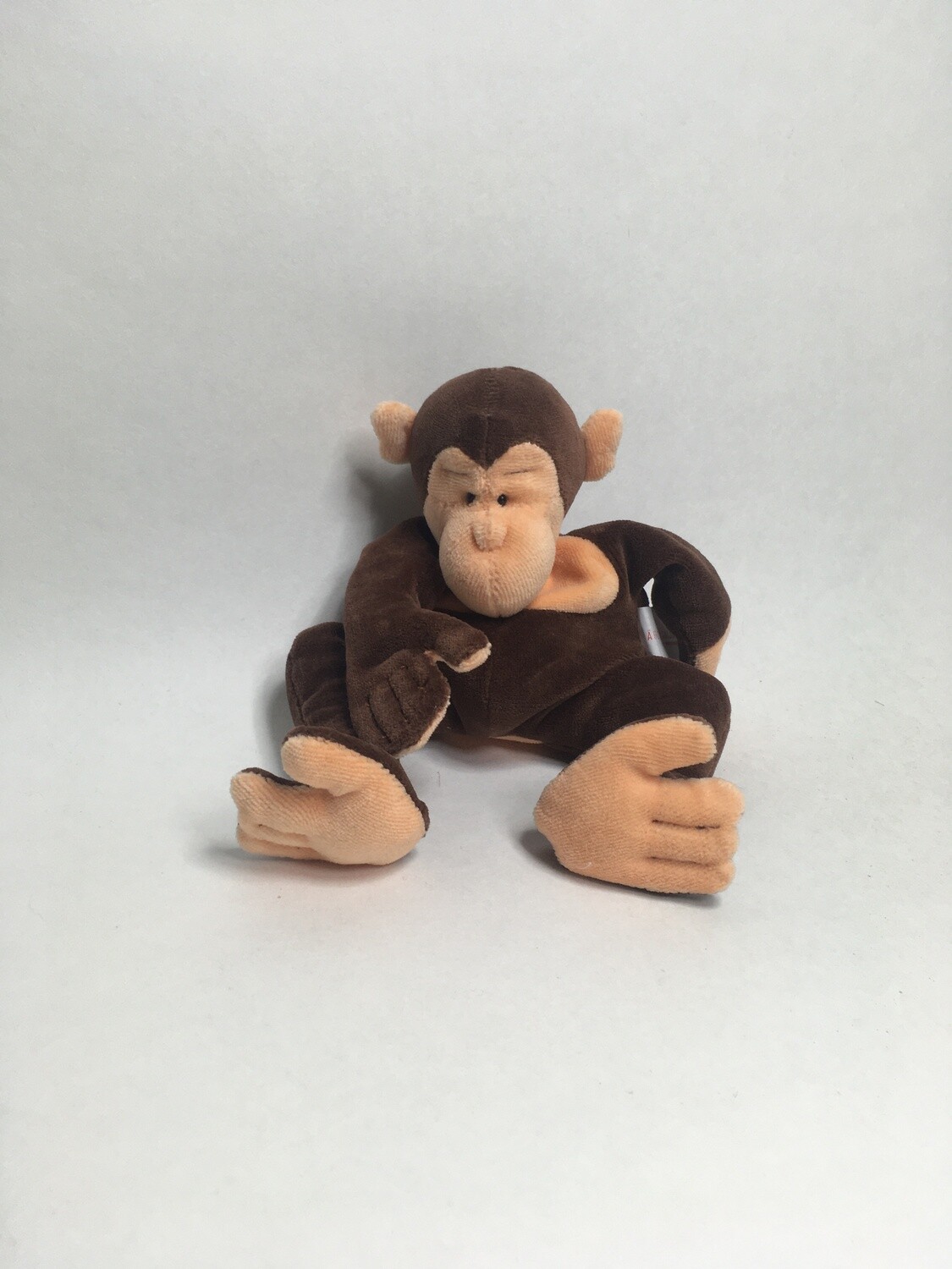 Perlsacktier Affe Bommel stehend 22cm selten