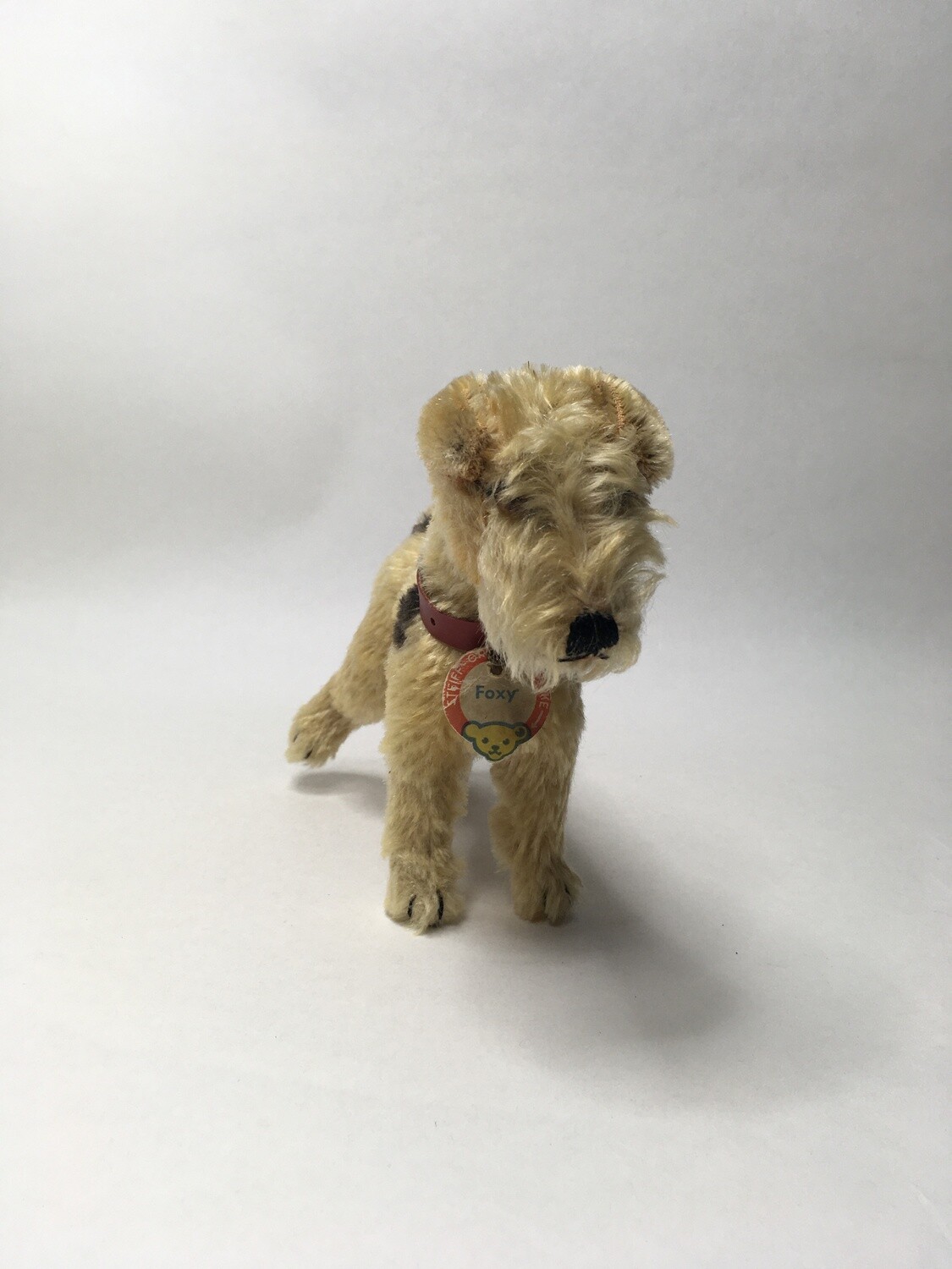 Steiff Hund Foxy stehend 18cm Vintage
