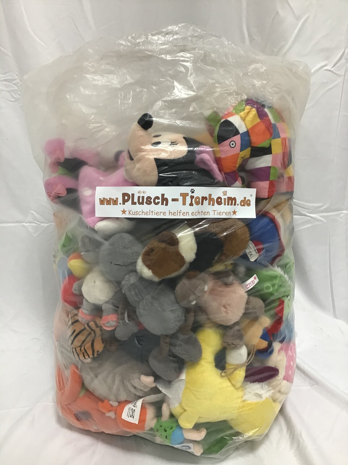 Plüsch Mega Paket - 50 Stück - 4,5kg Stofftiere aus diversen Kategorien