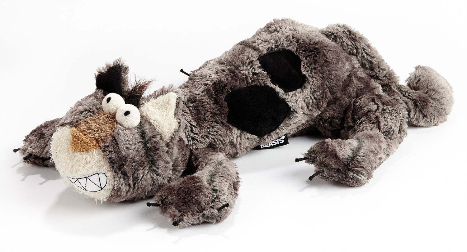 Sigikid Beasts Town - Plüschkatze Paul Platt liegend 35cm Neuware