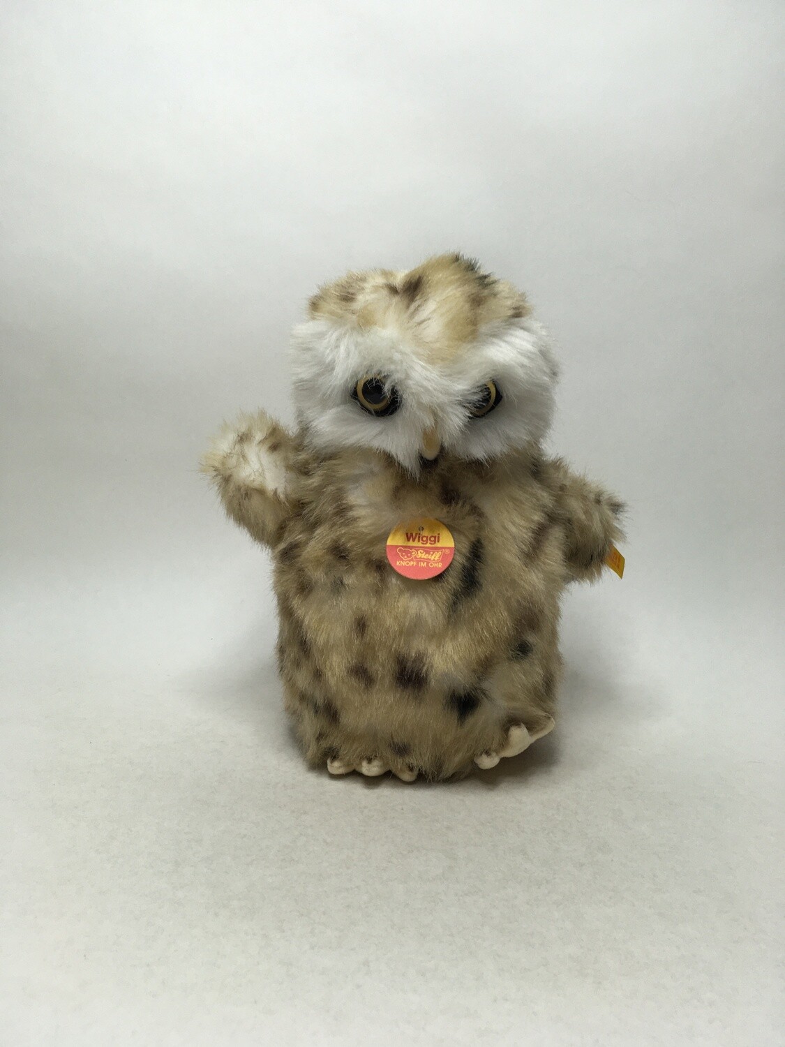 Steiff Eule Wiggie 072086 stehend 25cm Neuwertig mit Etikett