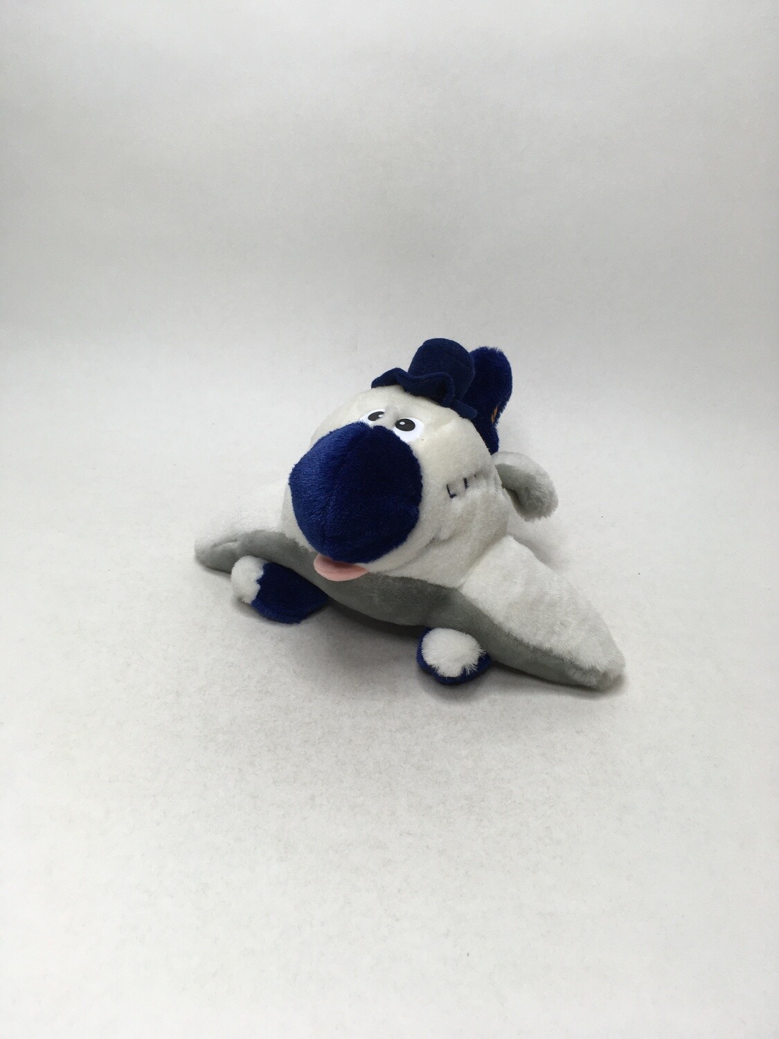 Puppe Flugzeug Lufthansa liegend 24cm selten