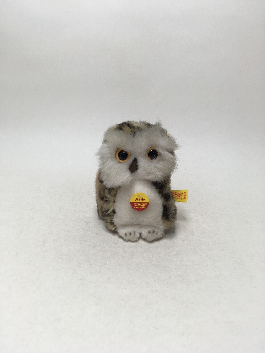 Steiff Eule Wittie 1550/12 stehend 11cm selten