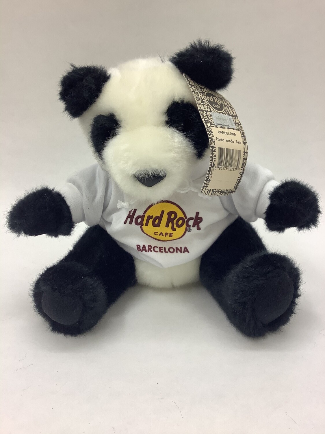 Panda Hard Rock Café Barcelona sitzend 20cm Sammlerstück Neuwertig mit Etikett