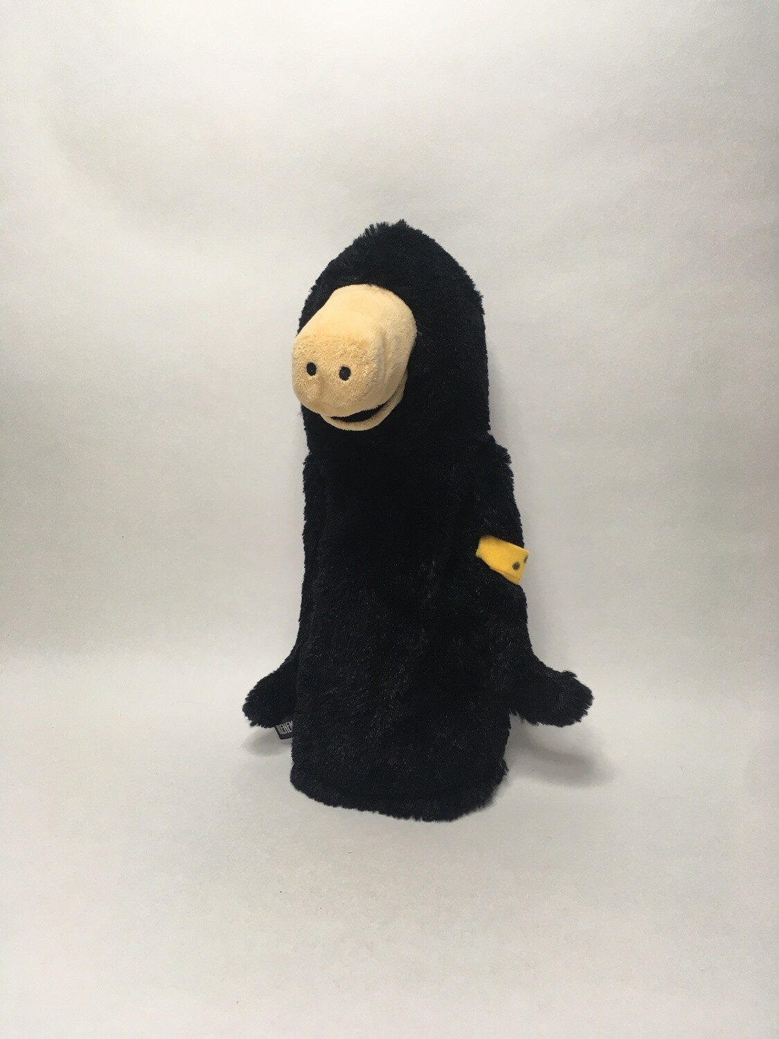 Maulwurf Handpuppe stehend 35cm selten