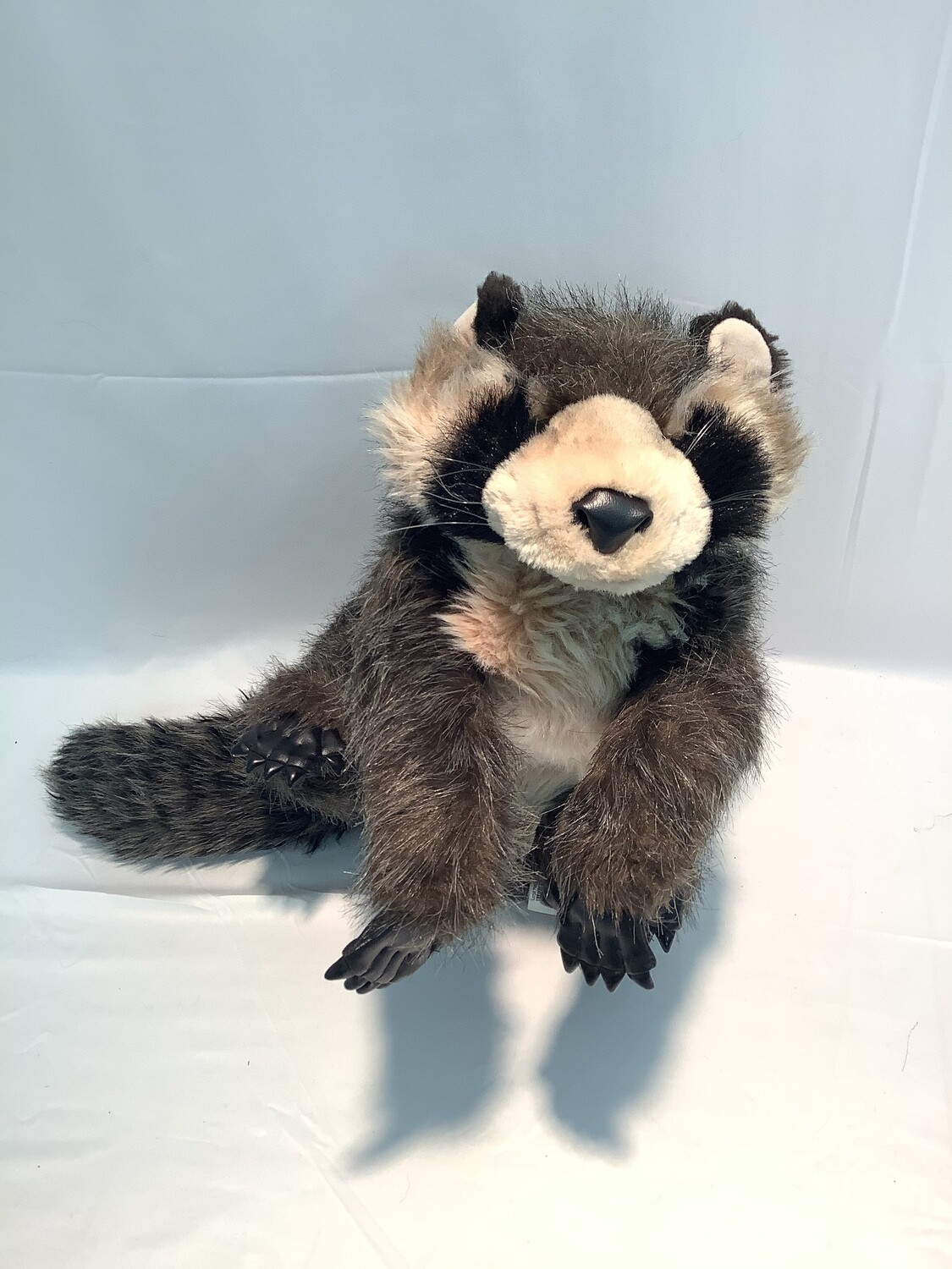 Waschbär XL Folkmanis Handpuppe liegend 85cm Sammlerstück