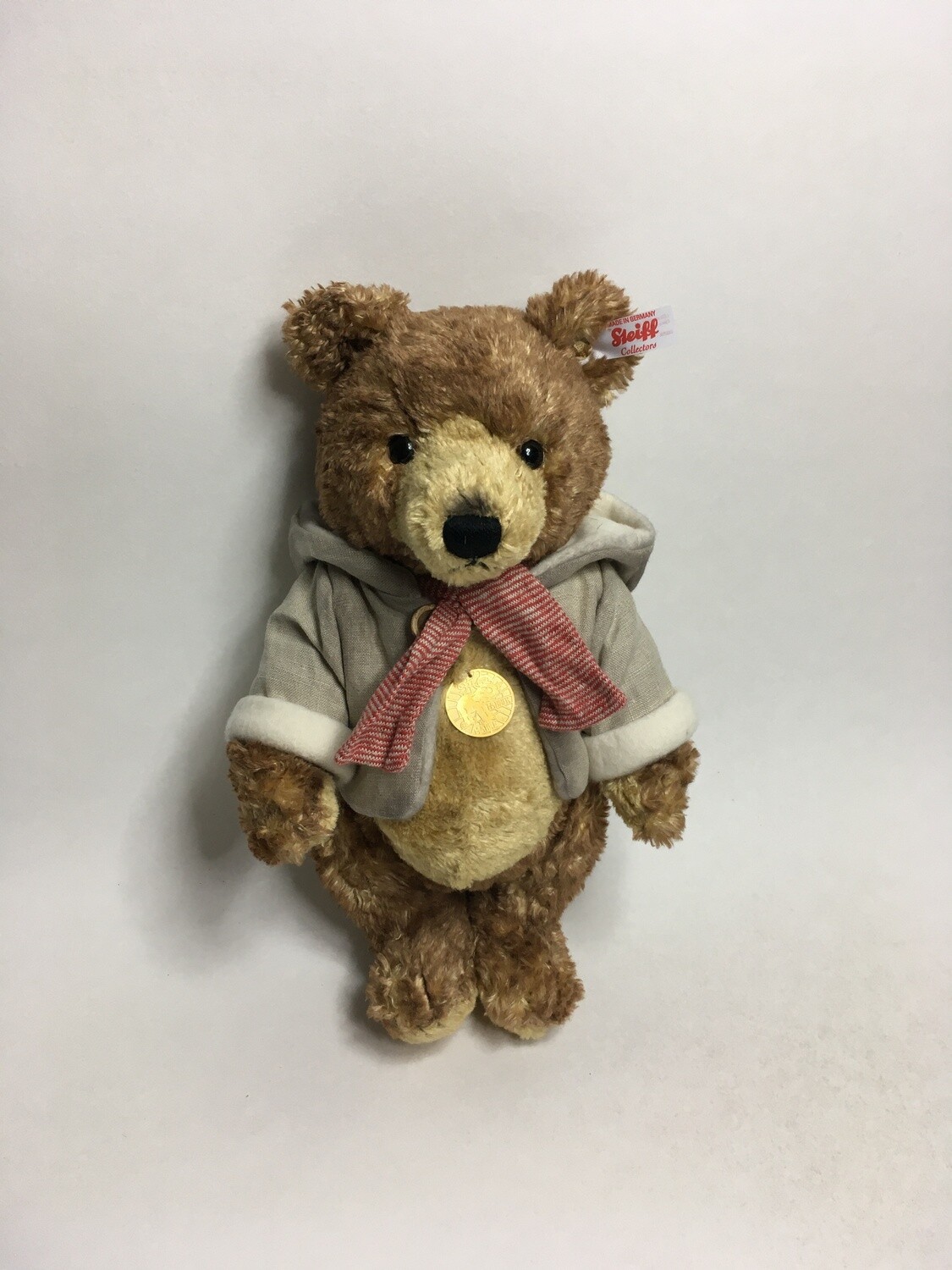 Steiff Teddy Björn Grizzlybär 006180 stehend 28cm Mega selten Neuwertig mit Zertifikat und Karton Sammlerstück