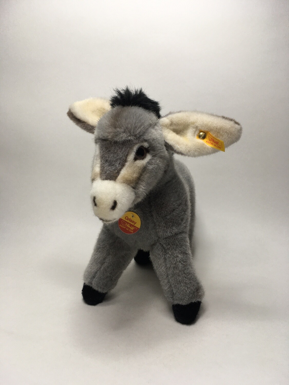 Steiff Esel Grissy 072826 stehend 30cm Mega selten Sammlerstück