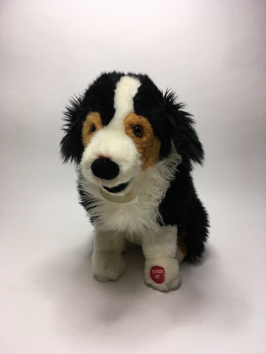 Hund mit Batterie und Bell Geräusche sitzend 35cm selten