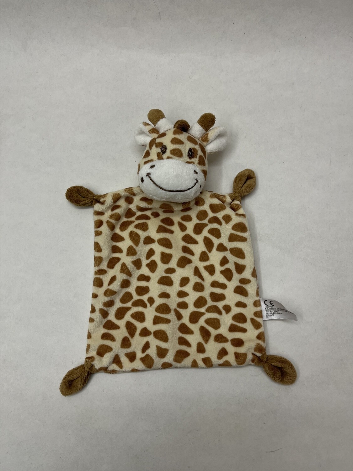 Schnuffeltuch / Schmusetuch Giraffe Nicotoy liegend 24cm