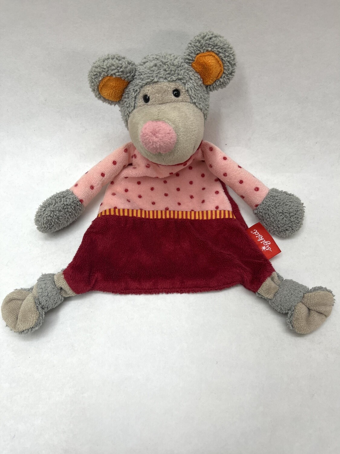 Schnuffeltuch / Schmusetuch Maus Sigikid liegend 28 cm