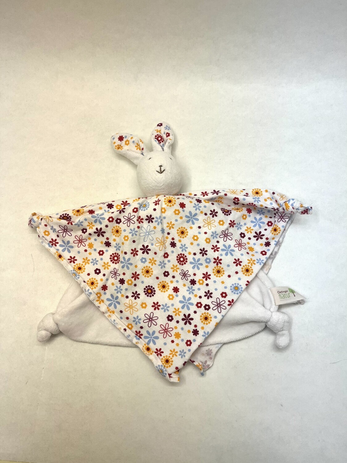 Schnuffeltuch / Schmusetuch Hase Oetinger Natur liegend 34 cm