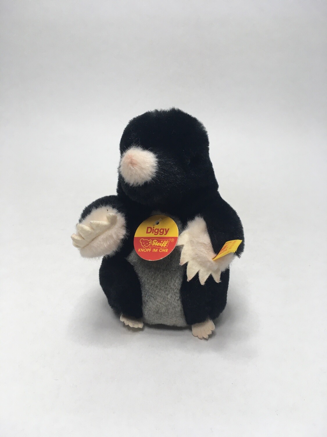 Steiff Maulwurf Diggy 071768 mit Brustschild stehend 15cm selten