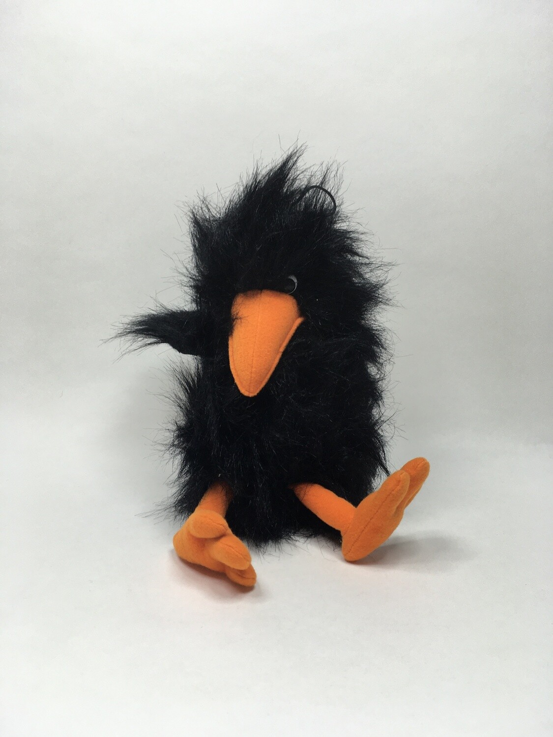 Rabe / Krähe Förster Stofftiere stehend 27cm selten