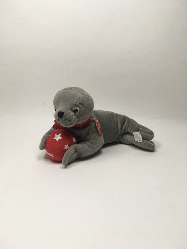 Robbe Coca Cola liegend 28cm selten Neuwertig mit Etikett Robbe Coca Cola liegend 28cm selten Neuwertig mit Etikett