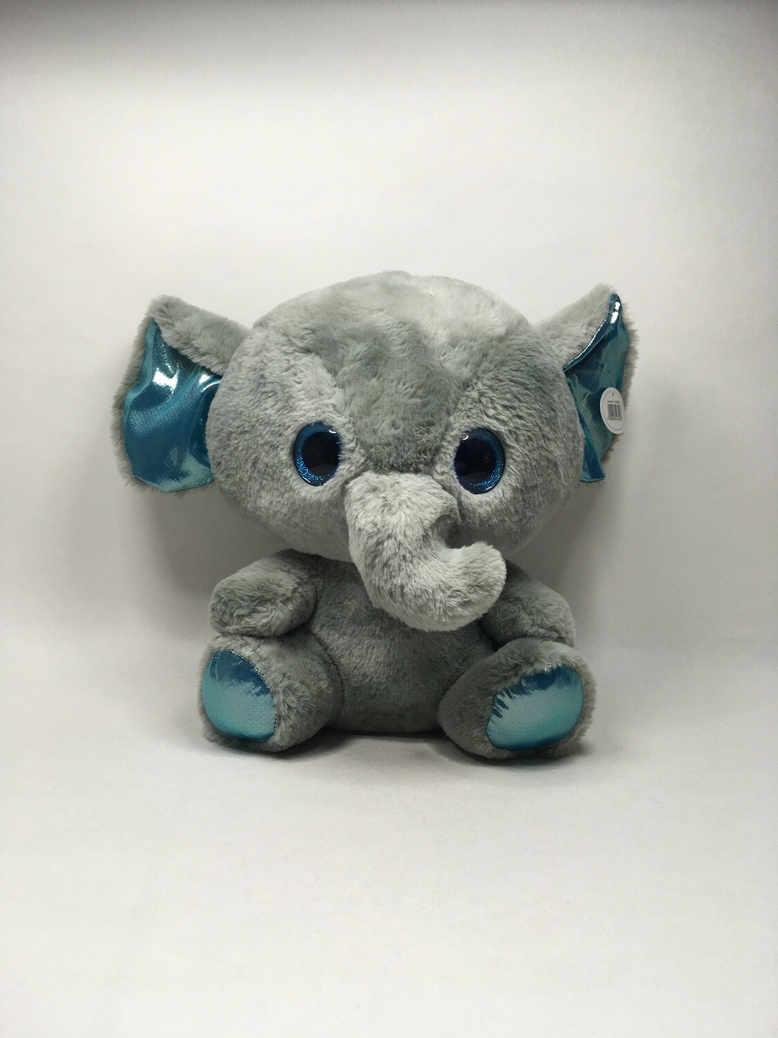 Elefant Heunec sitzend 38cm selten mit Etikett