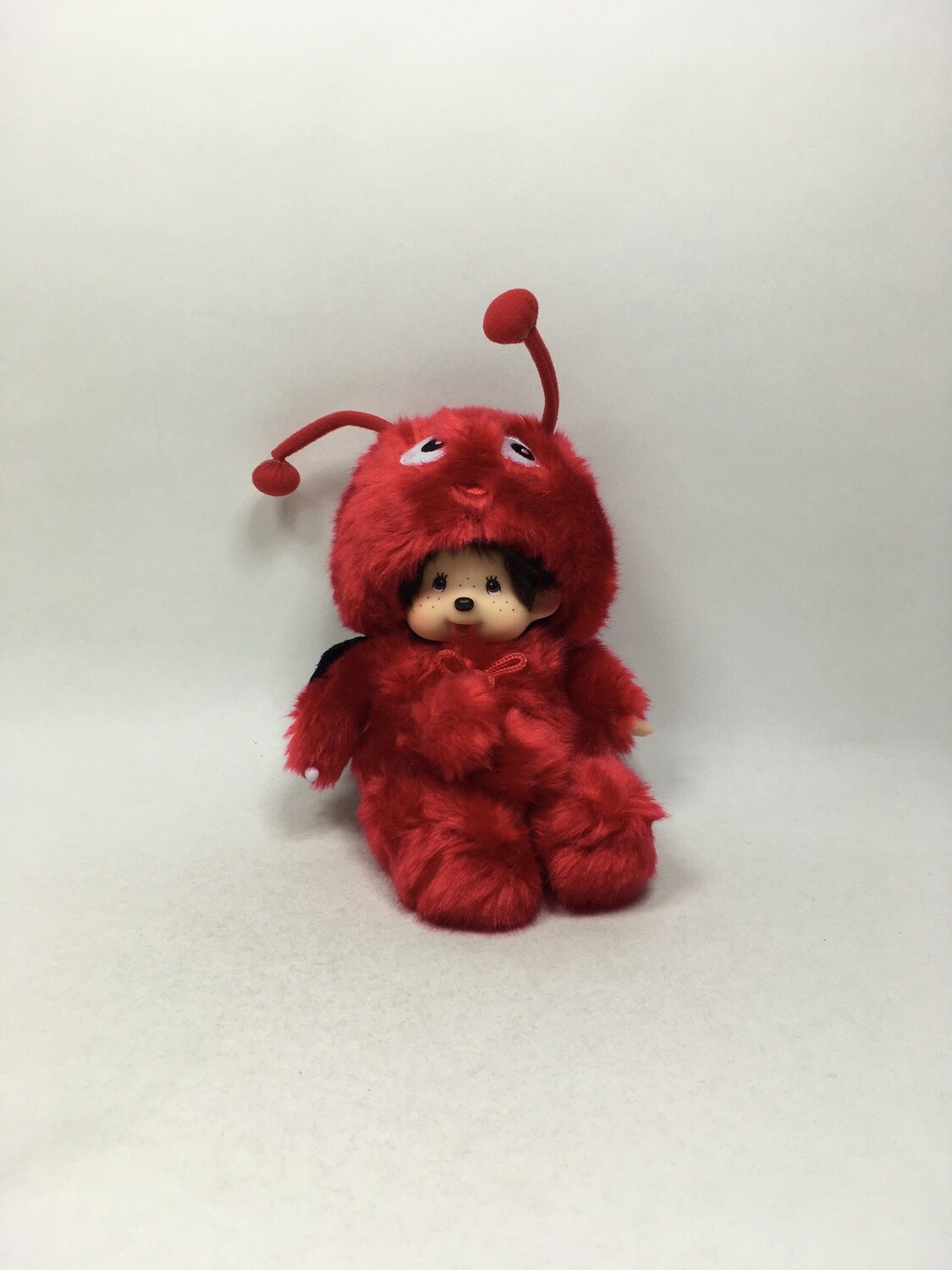 Monchhichi im Marienkäfer Kostüm Sekiguchi stehend 20cm Rarität