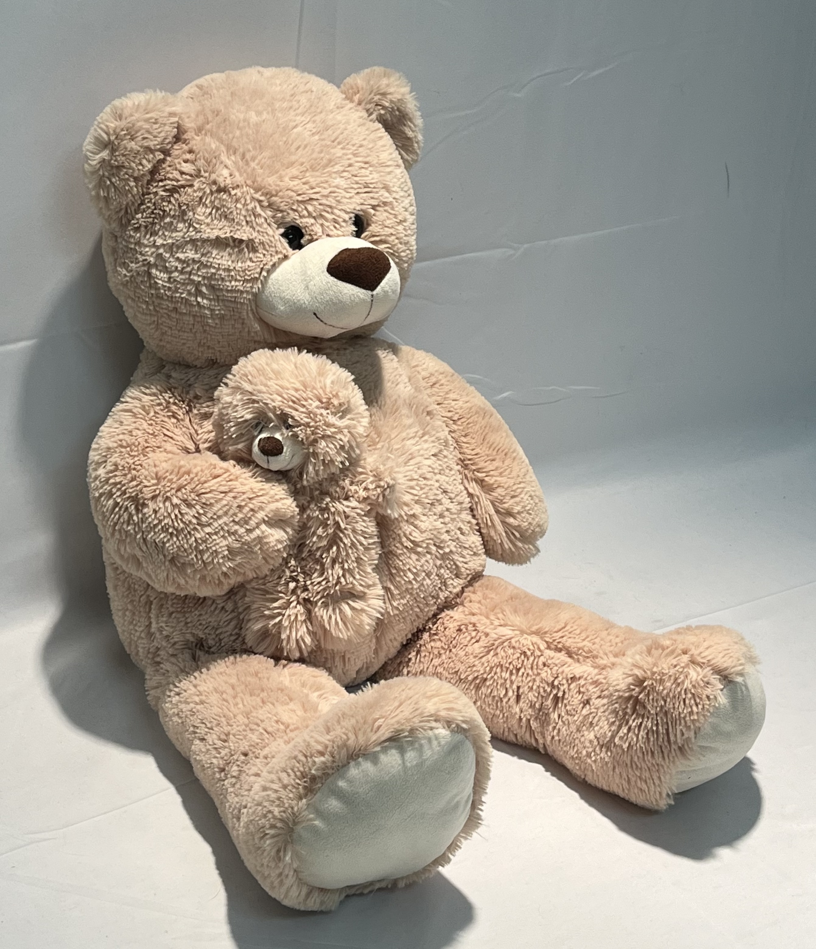 XXL Teddy mit Baby DAYCONOMY GmbH stehend 75 cm 0,7 kg sehr selten