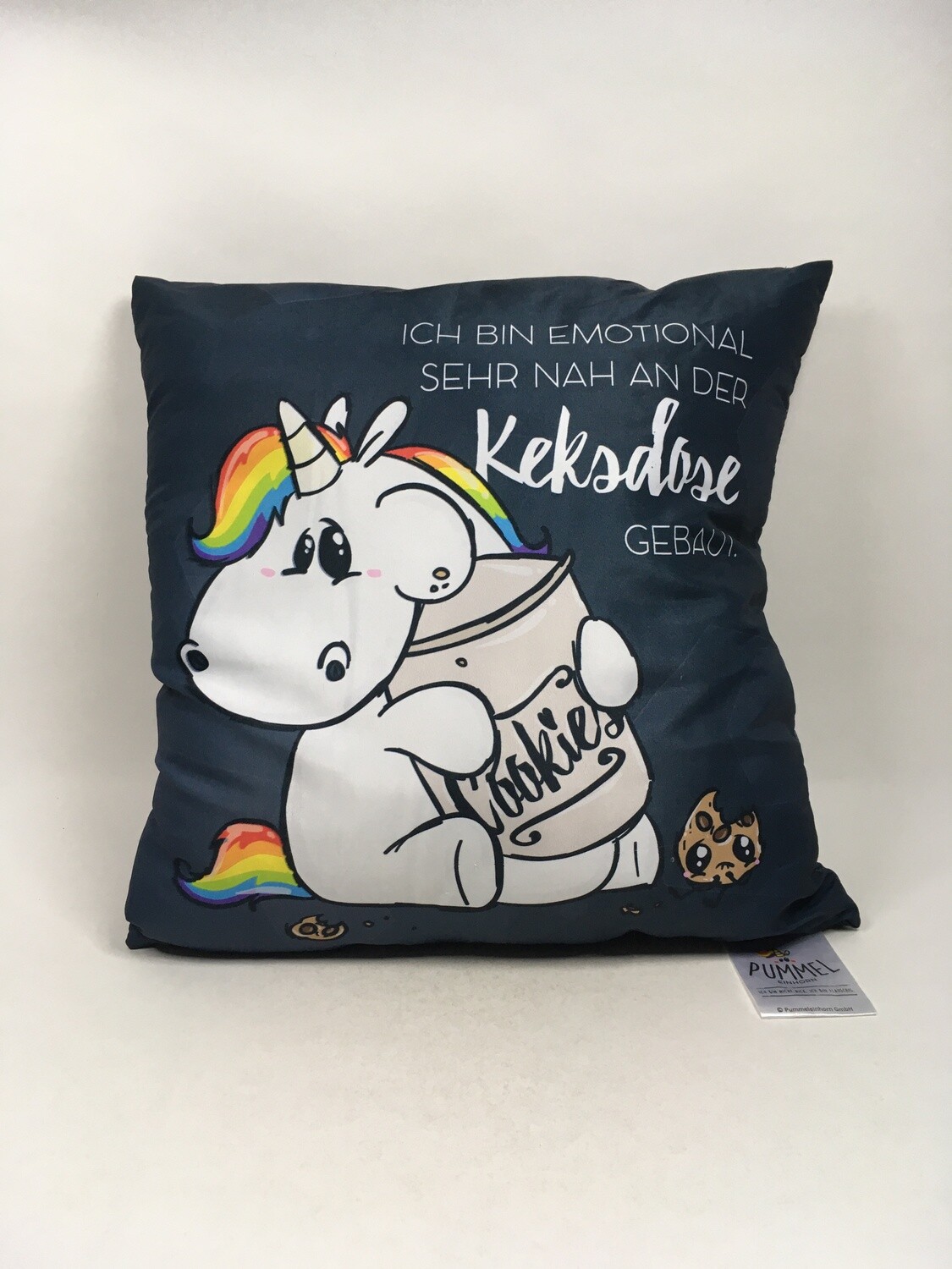 Deko Kissen Pummeleinhorn stehend 40*40cm selten