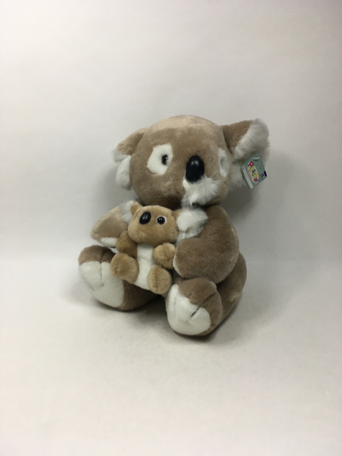 Koala mit Baby Happy People sitzend 33 cm Neuwertig mit Etikett