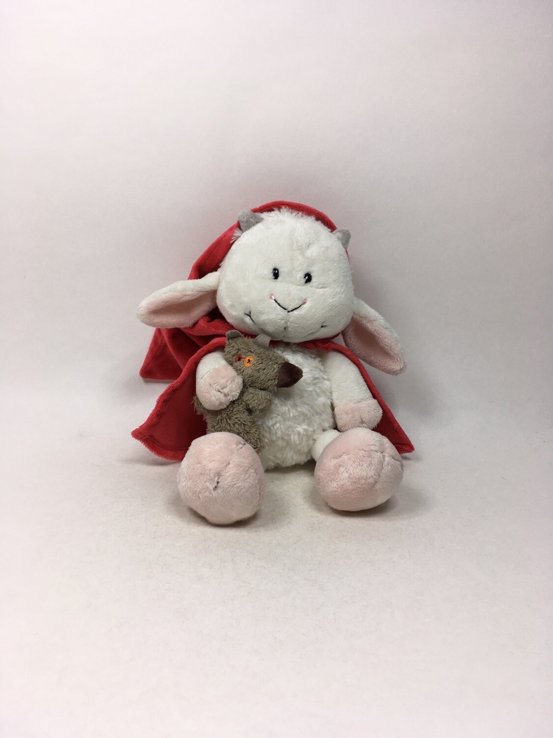 Nici Ziege Zicklein Melly Rotkäppchen mit Wolf stehend 33cm Sammlerstück