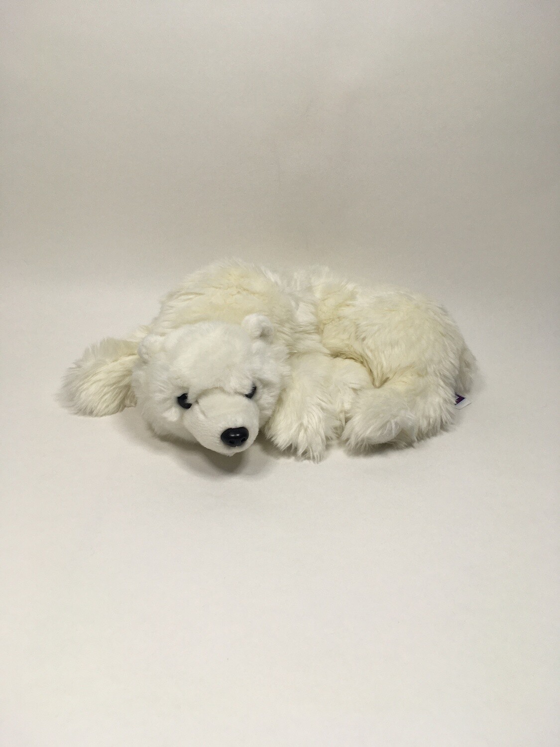 Eisbär Kuschelwuschel liegend 35cm selten